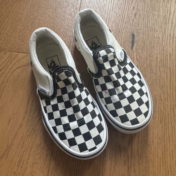 Vans Other - Vans Kids Classic Checkerboard Slip-On Shoe - Size 12 - Black & White - EUC